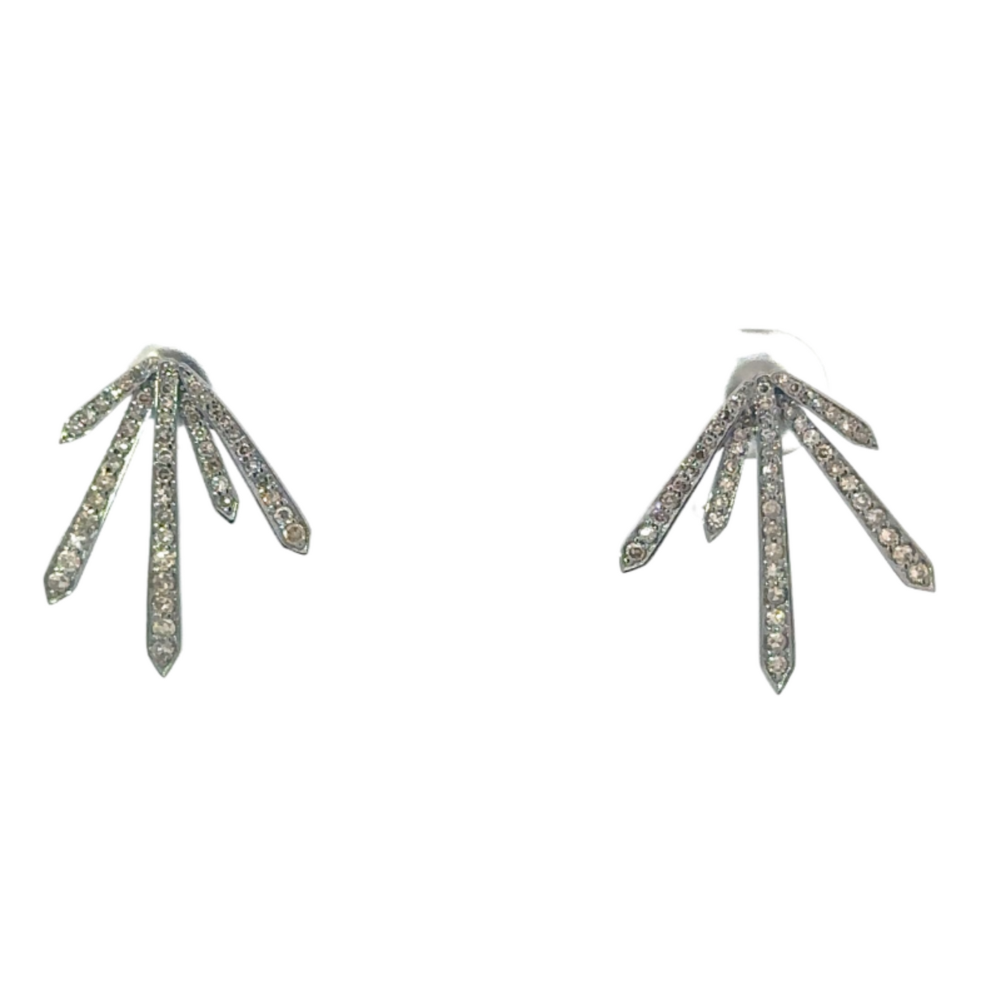 Pave Diamond 5 Spike Earring