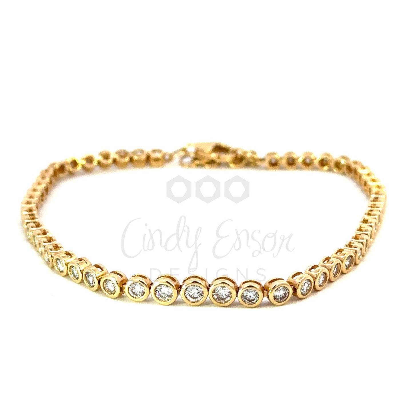 Bezeled Diamond Bracelet