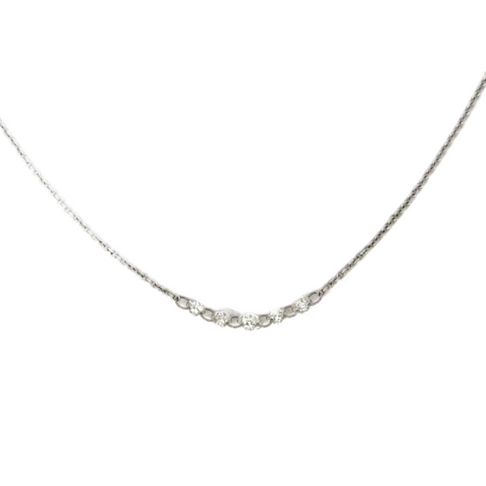 Five Floating Diamond Necklace