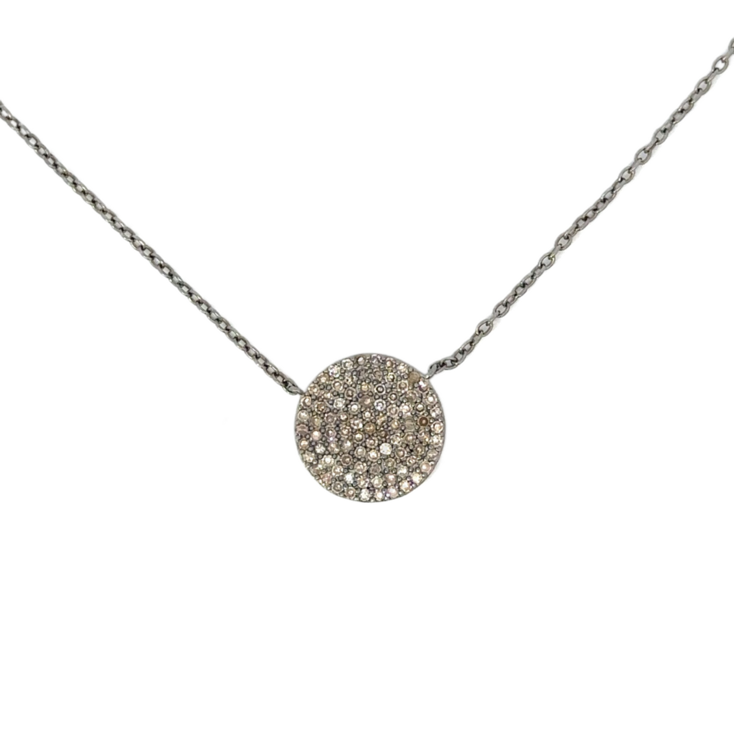 Pave Diamond Dot Necklace