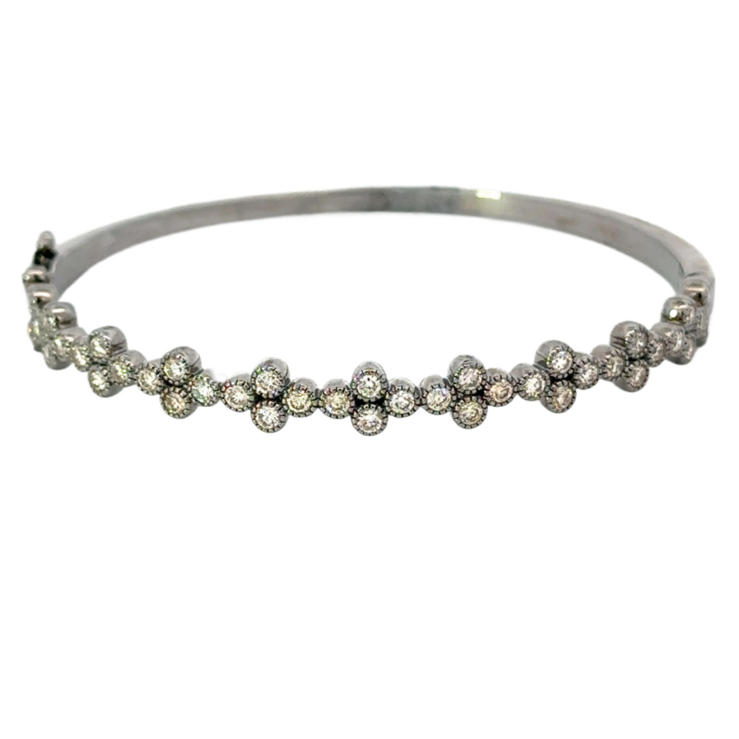 4 Diamond Dot Cross Bracelet