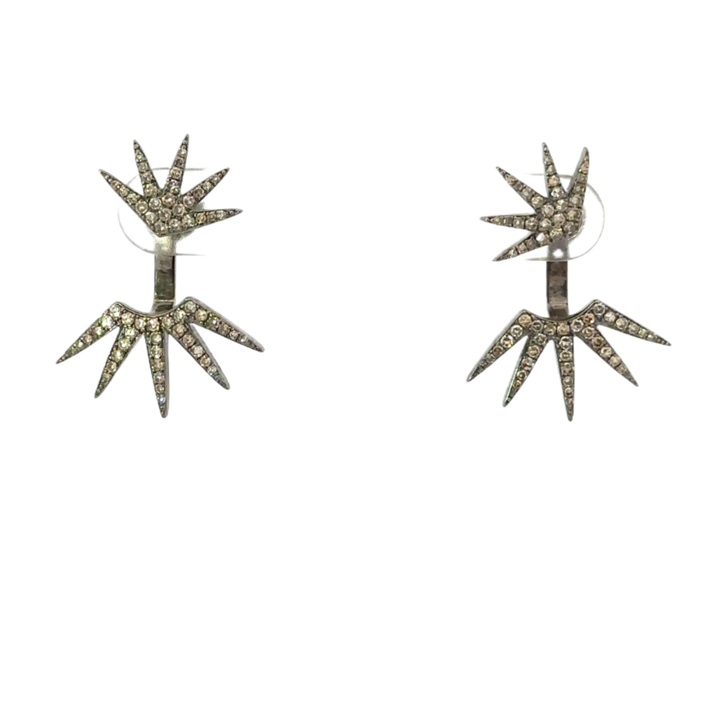 Front Back Multi Spike Earrings