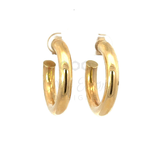 Chunky Hollow Hoop Earrings