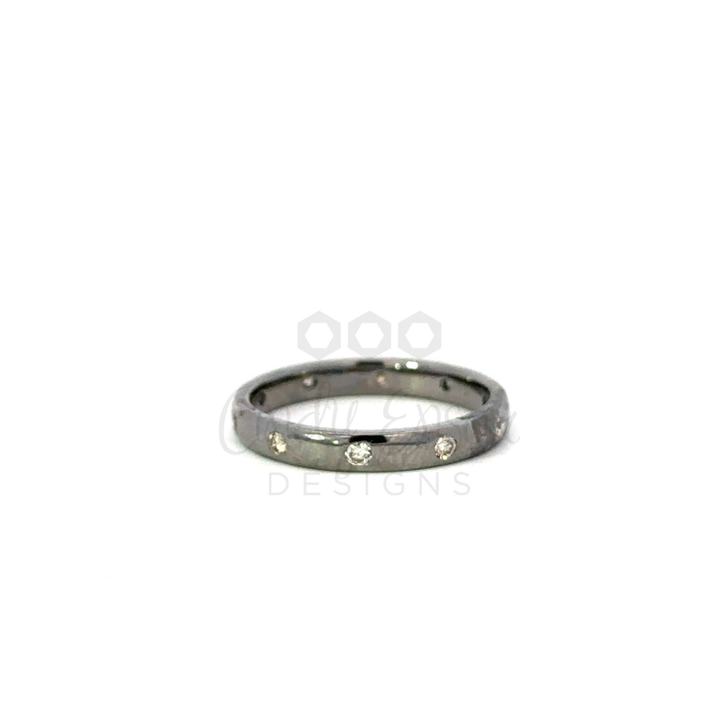 Sterling Silver Multi Diamond Band