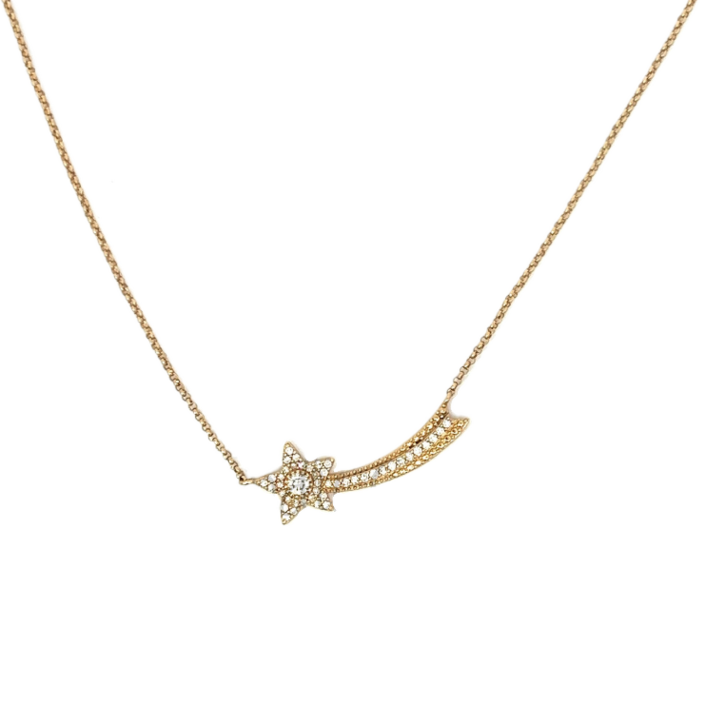 Shooting Star Pave Necklace