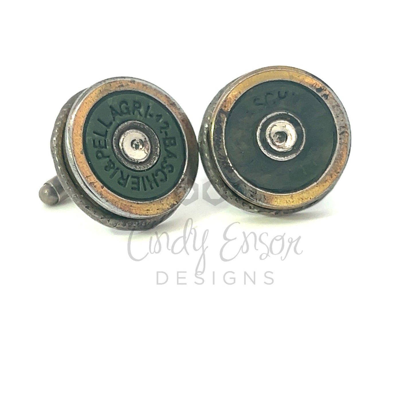 Sterling Shot Gun Shell Cuff Links