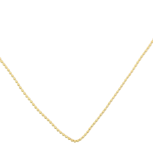 18K Bead Ball Chain