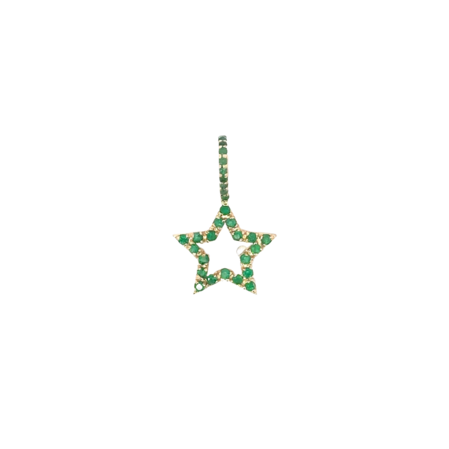 Star Pendant with Stones on Bail