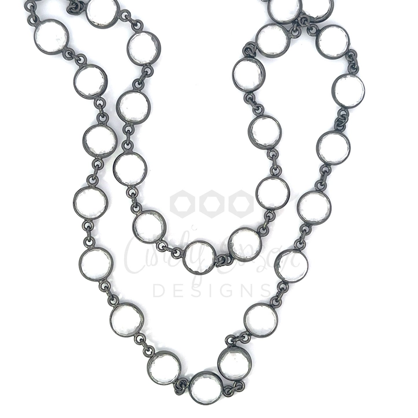 Bezeled Quartz Necklace