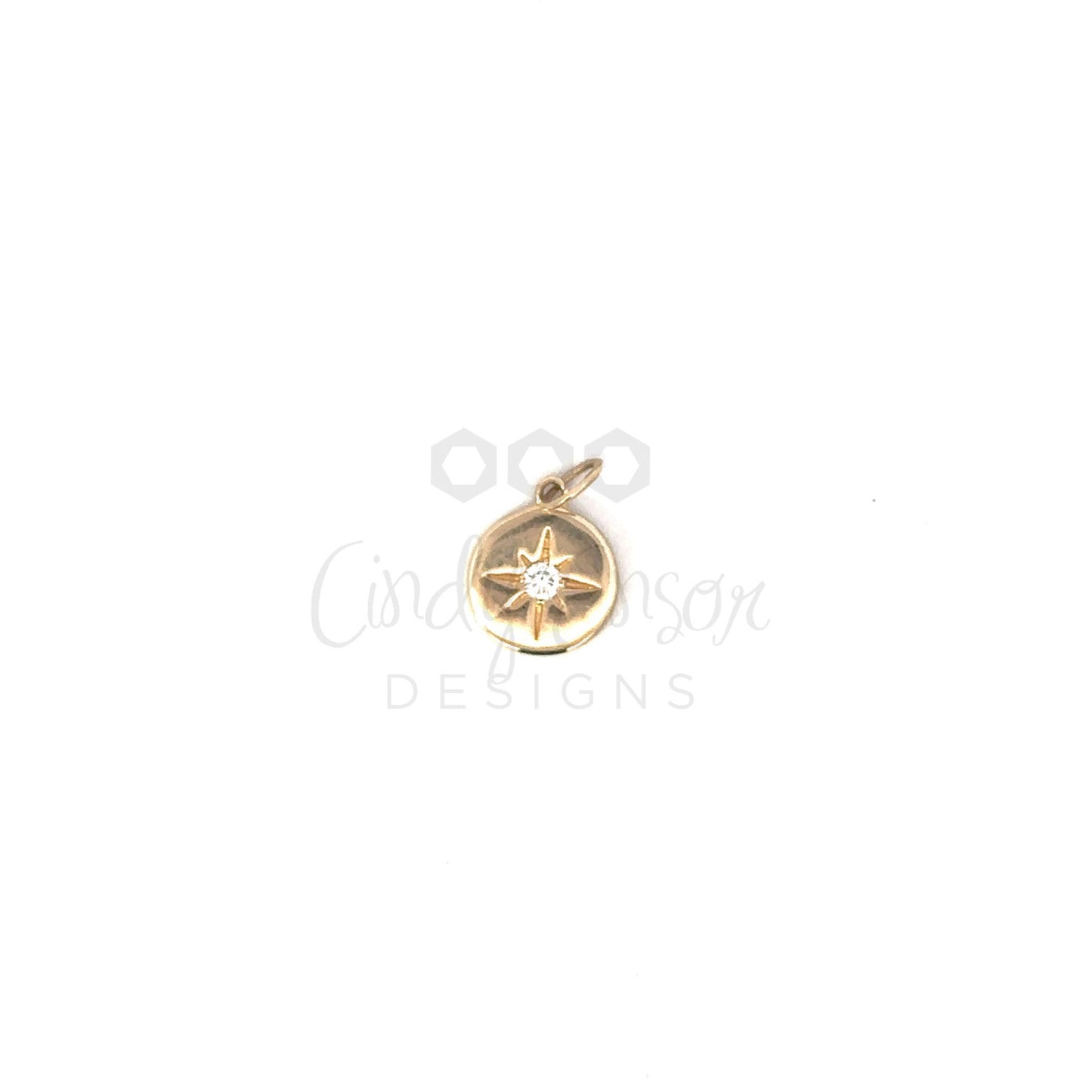 Yellow Gold Tiny Birthstone Pendant