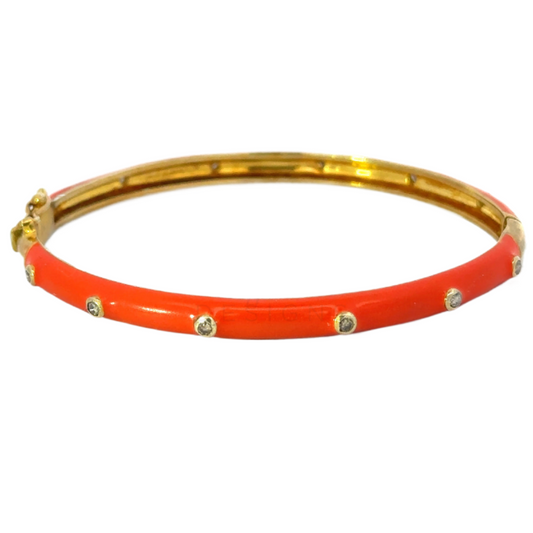 Enamel Diamond Bracelet