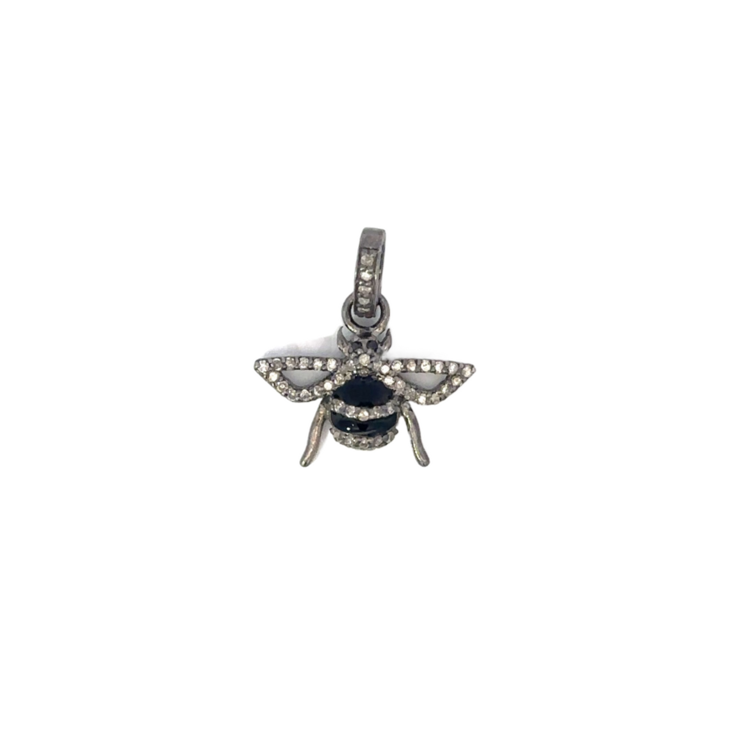 Enamel and Diamond Bee Pendant