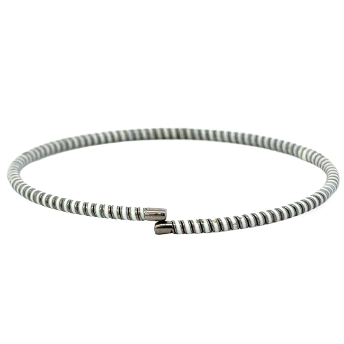 Sterling Enamel Twist Bracelet