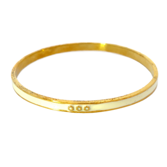 Gold Vermeil Logo Bangle