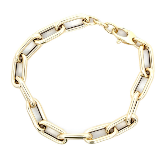 Large Hollow Link Bracelet