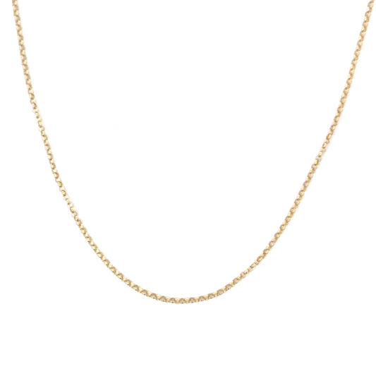 Yellow Gold Thin Rolo Chain