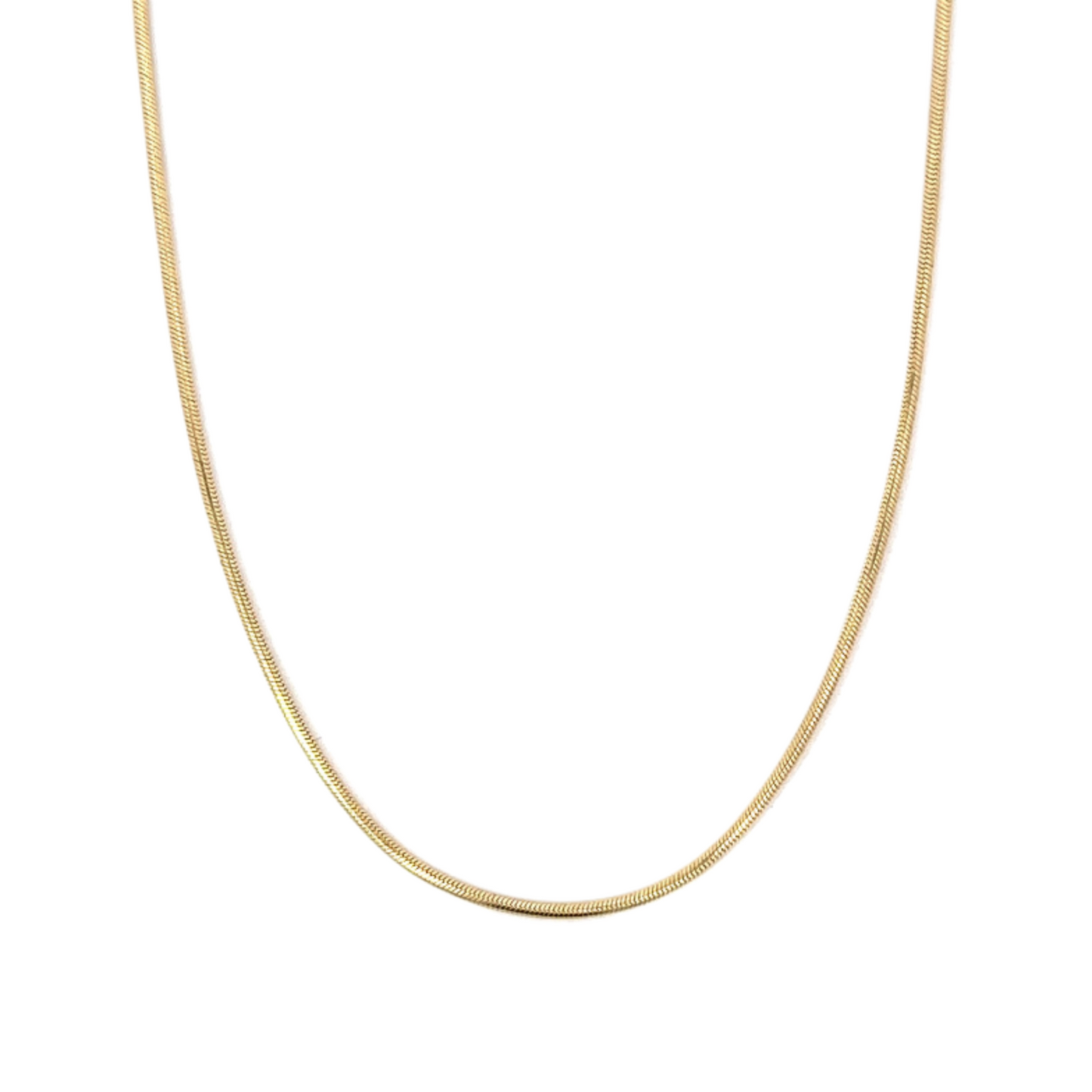 Yellow Gold Rounded Snake Chain