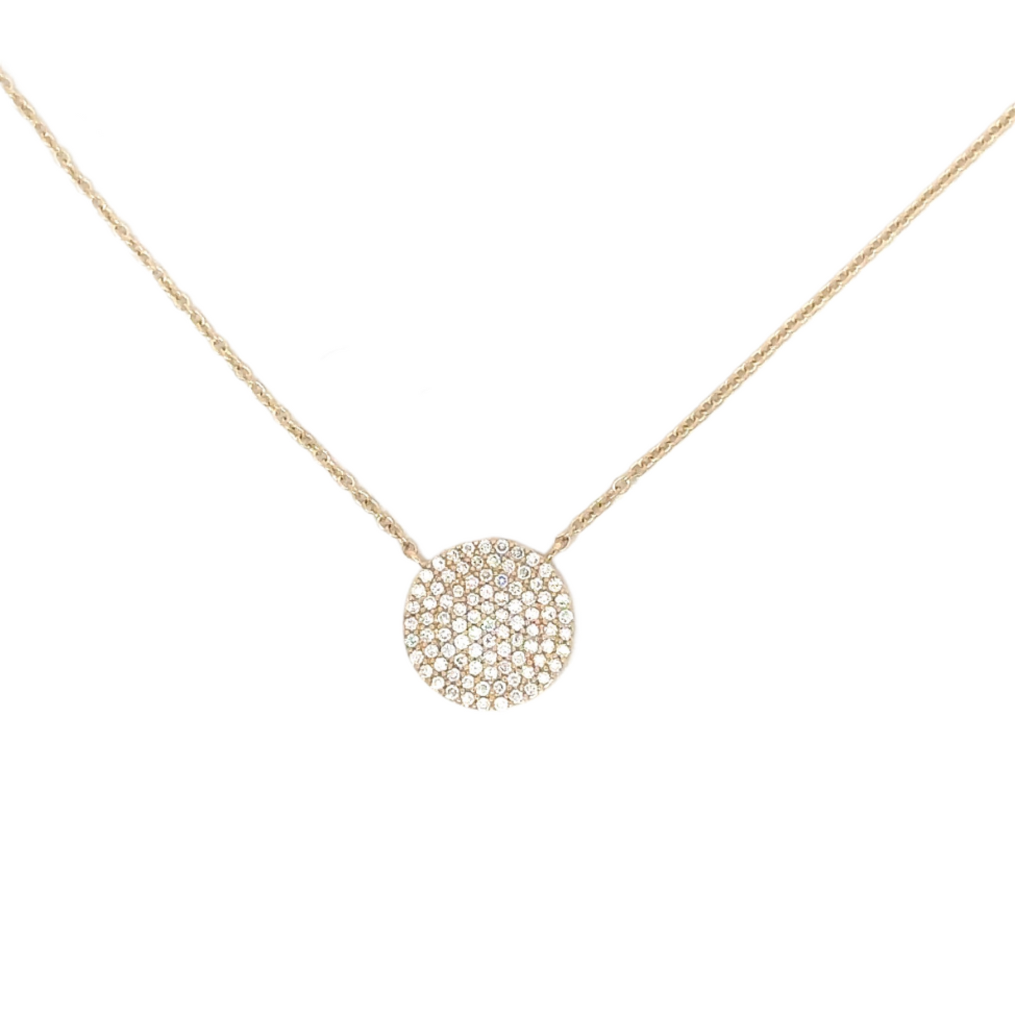 Pave Diamond Dot Necklace