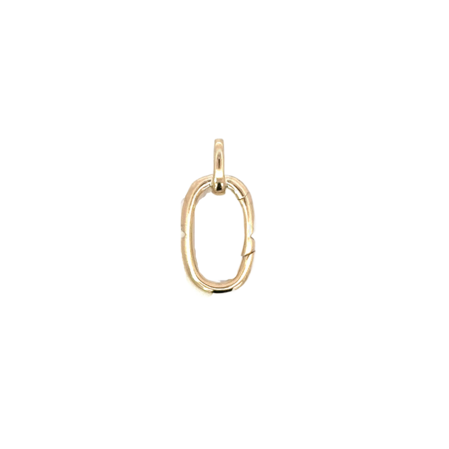 Yellow Gold Oval Push Pendant