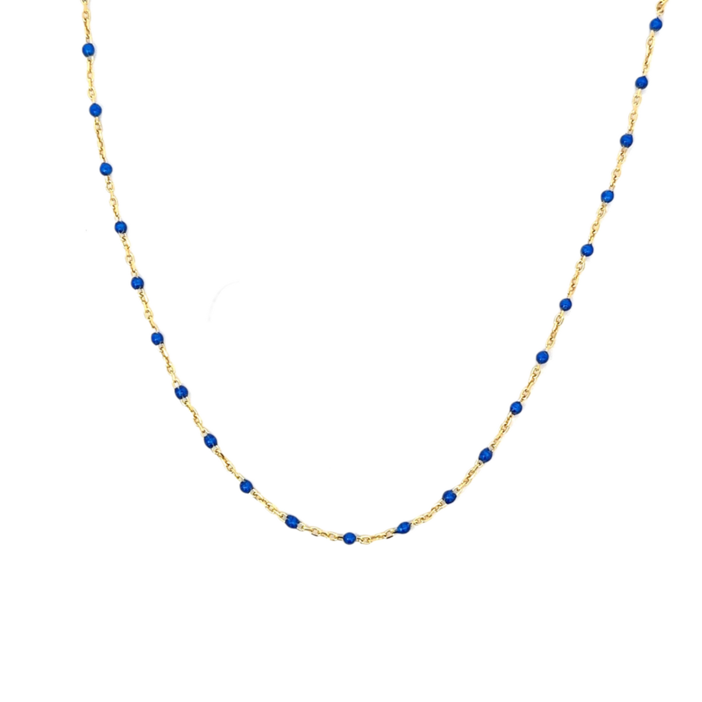 Vermeil and Enamel Ball Chain