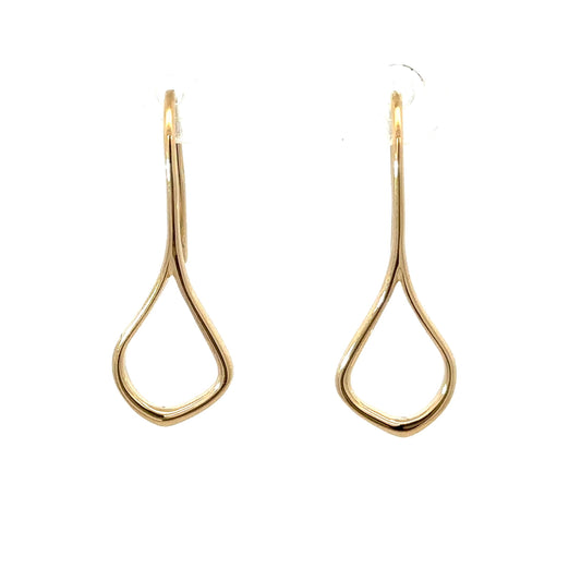 Fish Hook Tear Drop Earring