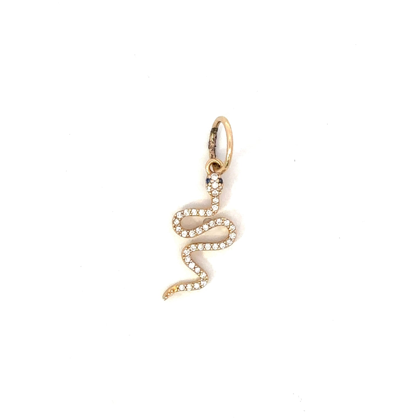 Pave Diamond Snake Pendant