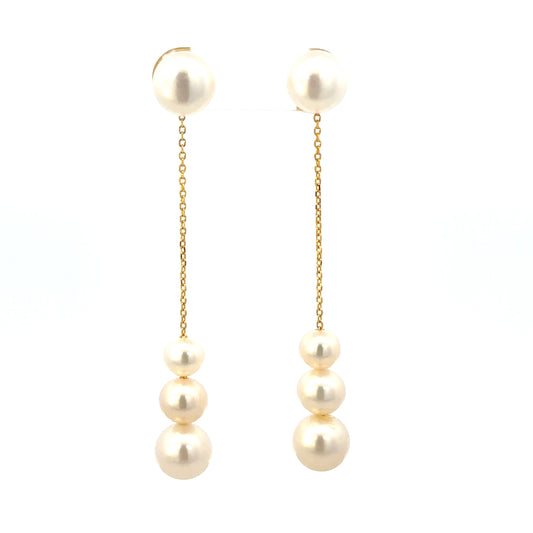 Vermeil Pearl Drop Earrings