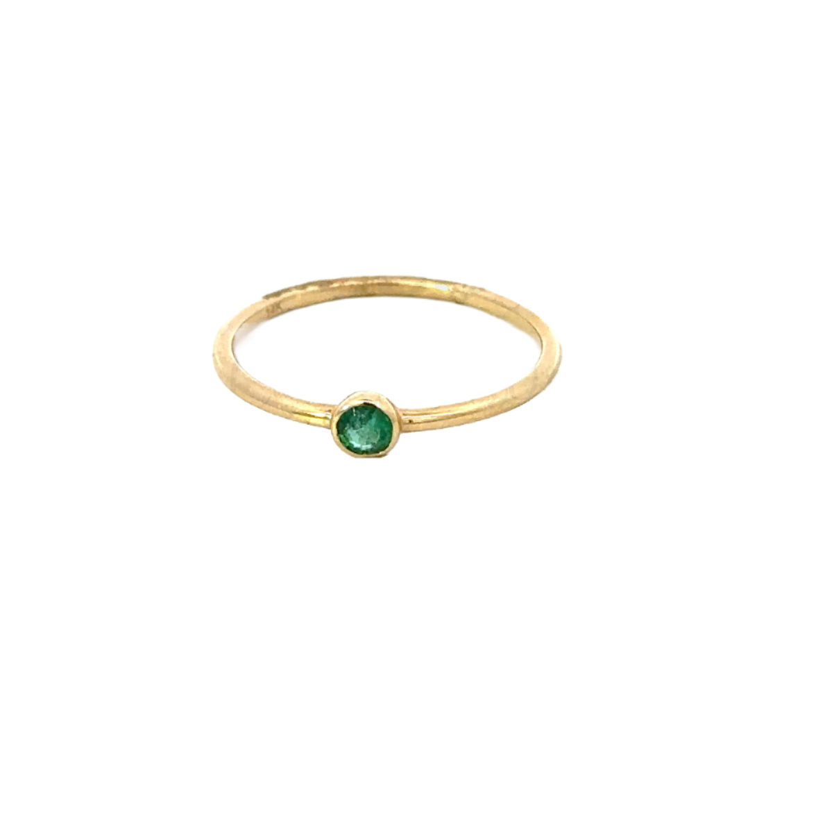 Bezeled Birthstone Ring