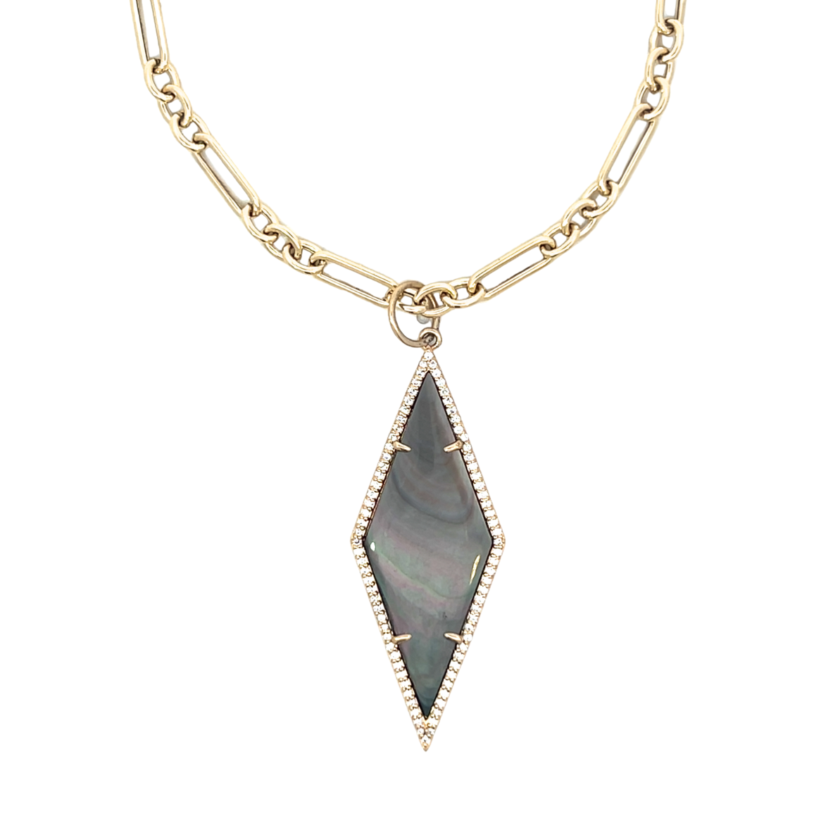 Small Yellow Gold Vintage Paper Clip Chain