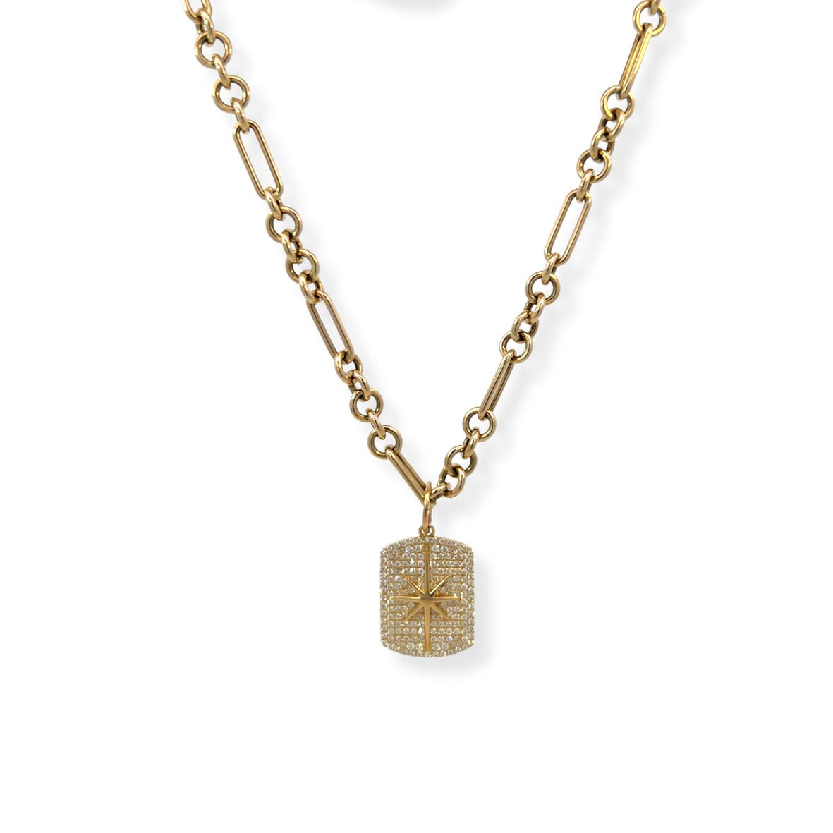 Short Link Medium Vintage Paper Clip Chain