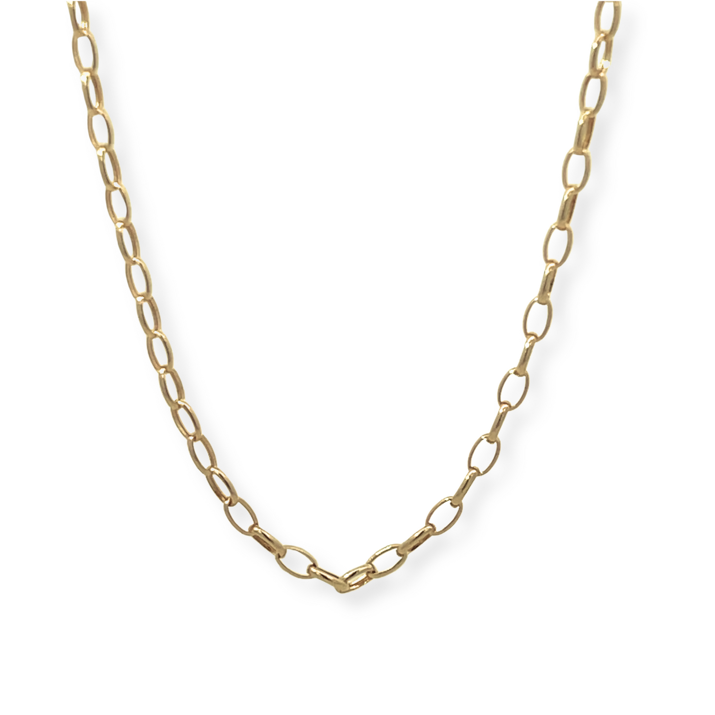 Small Oval Cable Link Chain Necklace