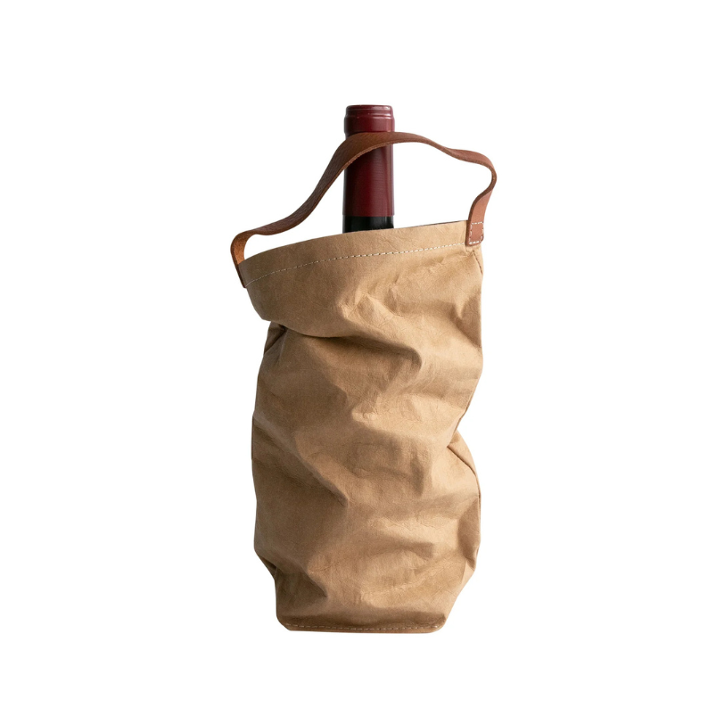 Uashmama Wine Bag Carrying Tote with Cooler Insert
