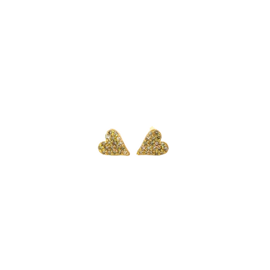 GF Pave Tiny Heart Earring