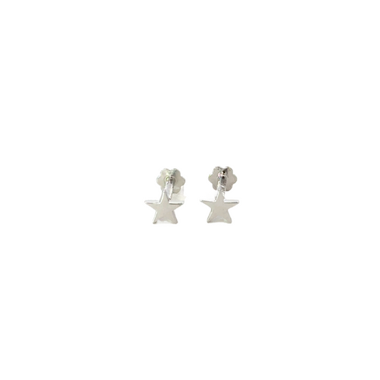 Polished Star Flatback Earring