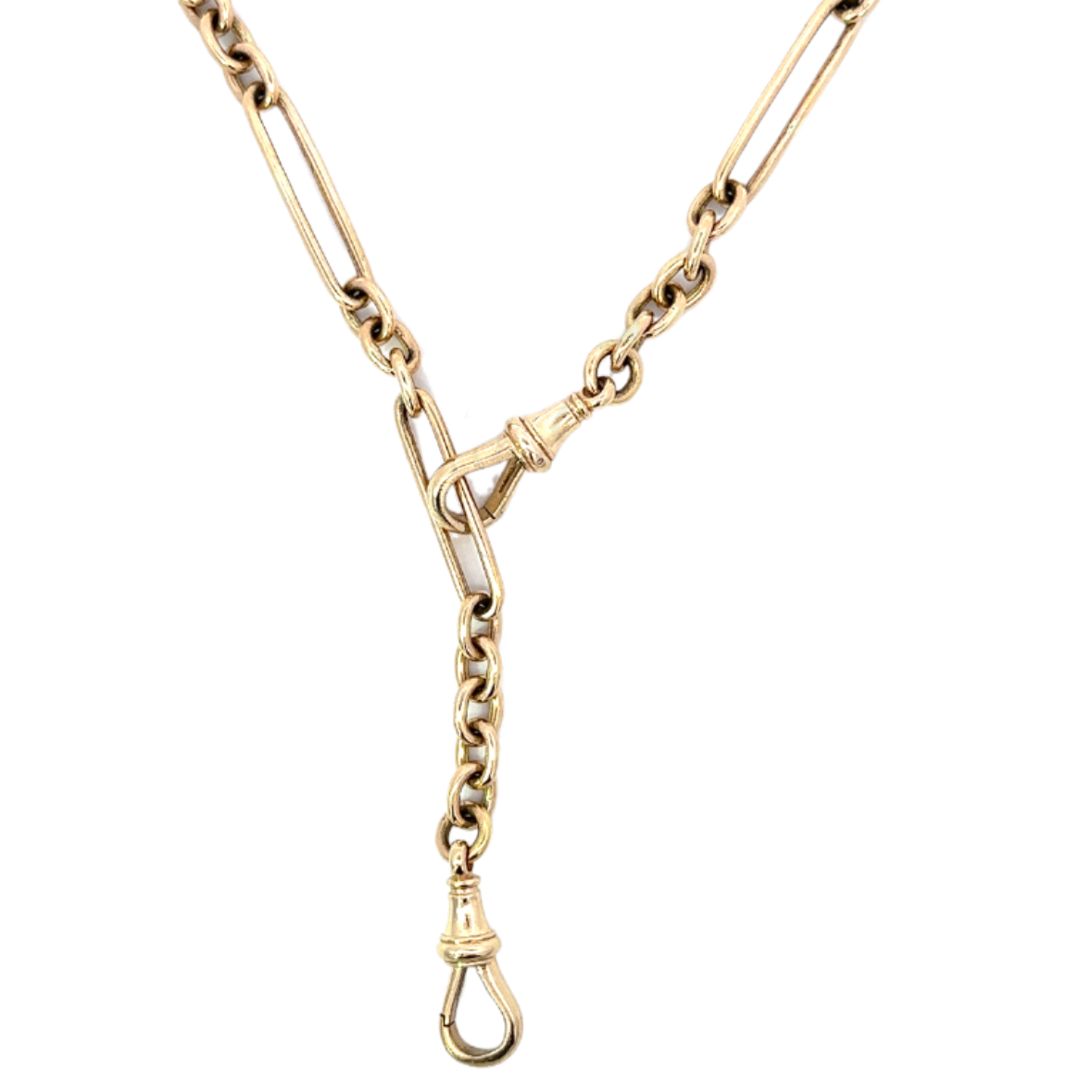 Yellow Gold Vintage Watch Fob Chain