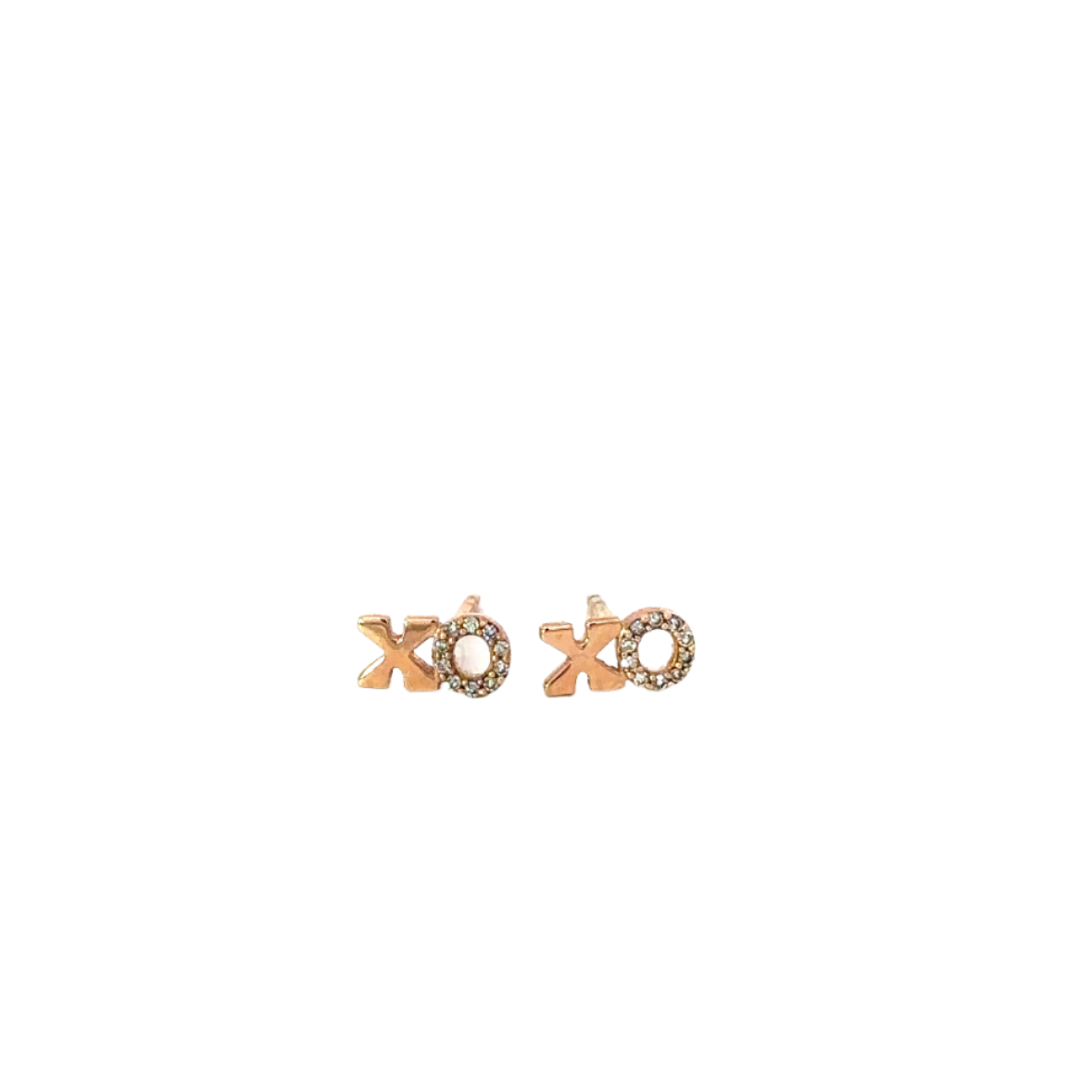 Double XO Pave Diamond Earring