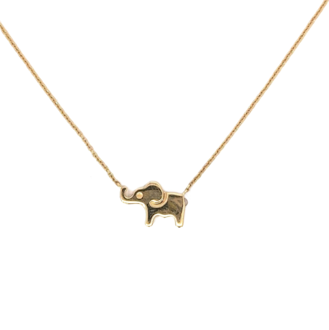 Polished Elephant Necklace