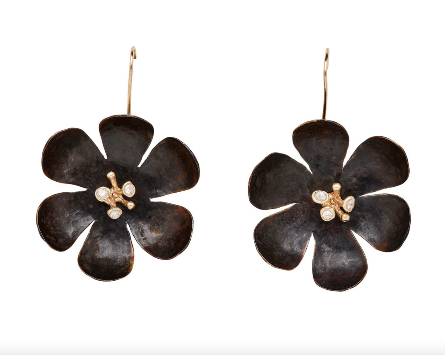 Julie Cohn- Hellebore Black Bronze Earring