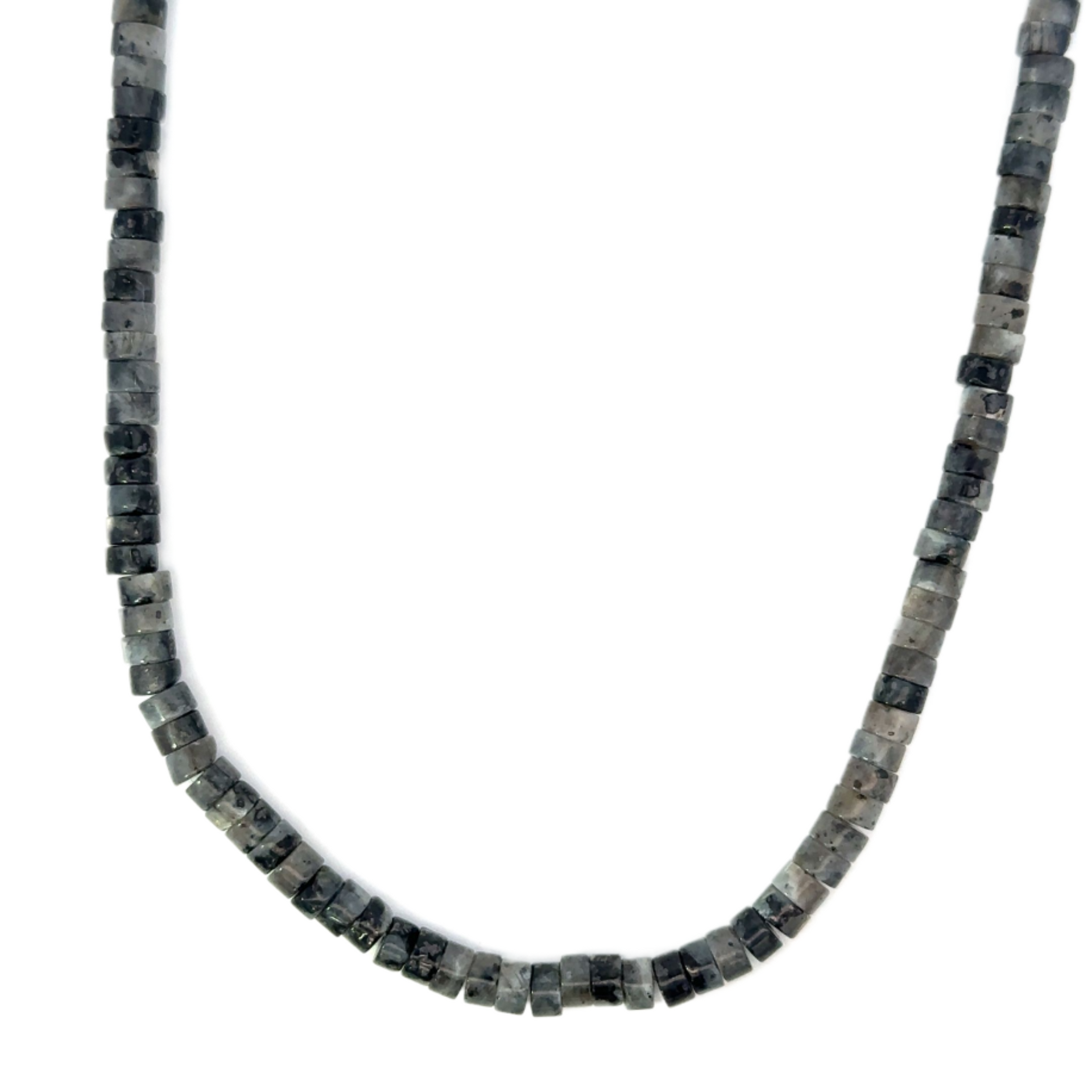 【JEANASIS】【eL+1】 Beads Short Necklace ShortBlackHeishiNecklace-fotor