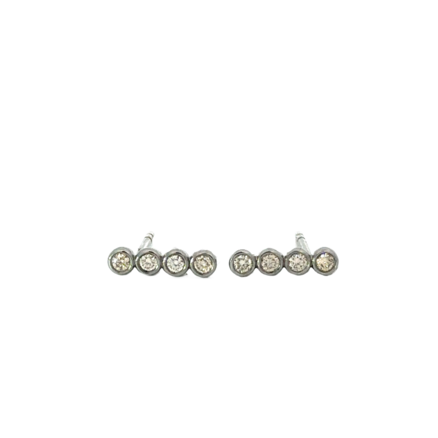 4 Diamond Dot Stick Earring