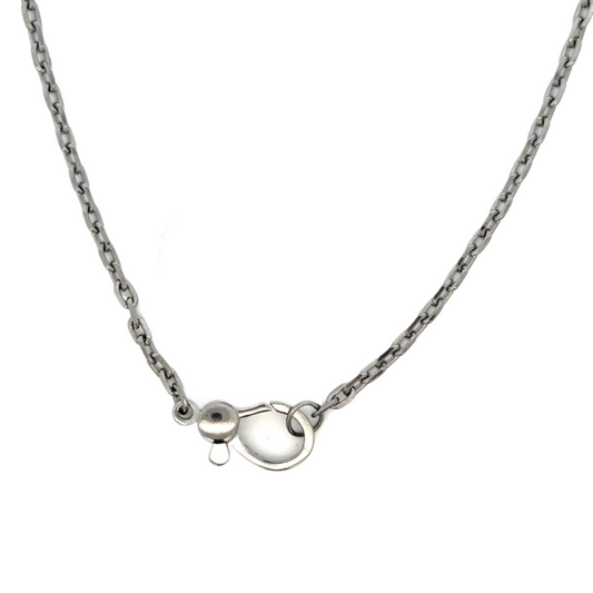 Sterling Silver Chain with Plain Lobster Clasp