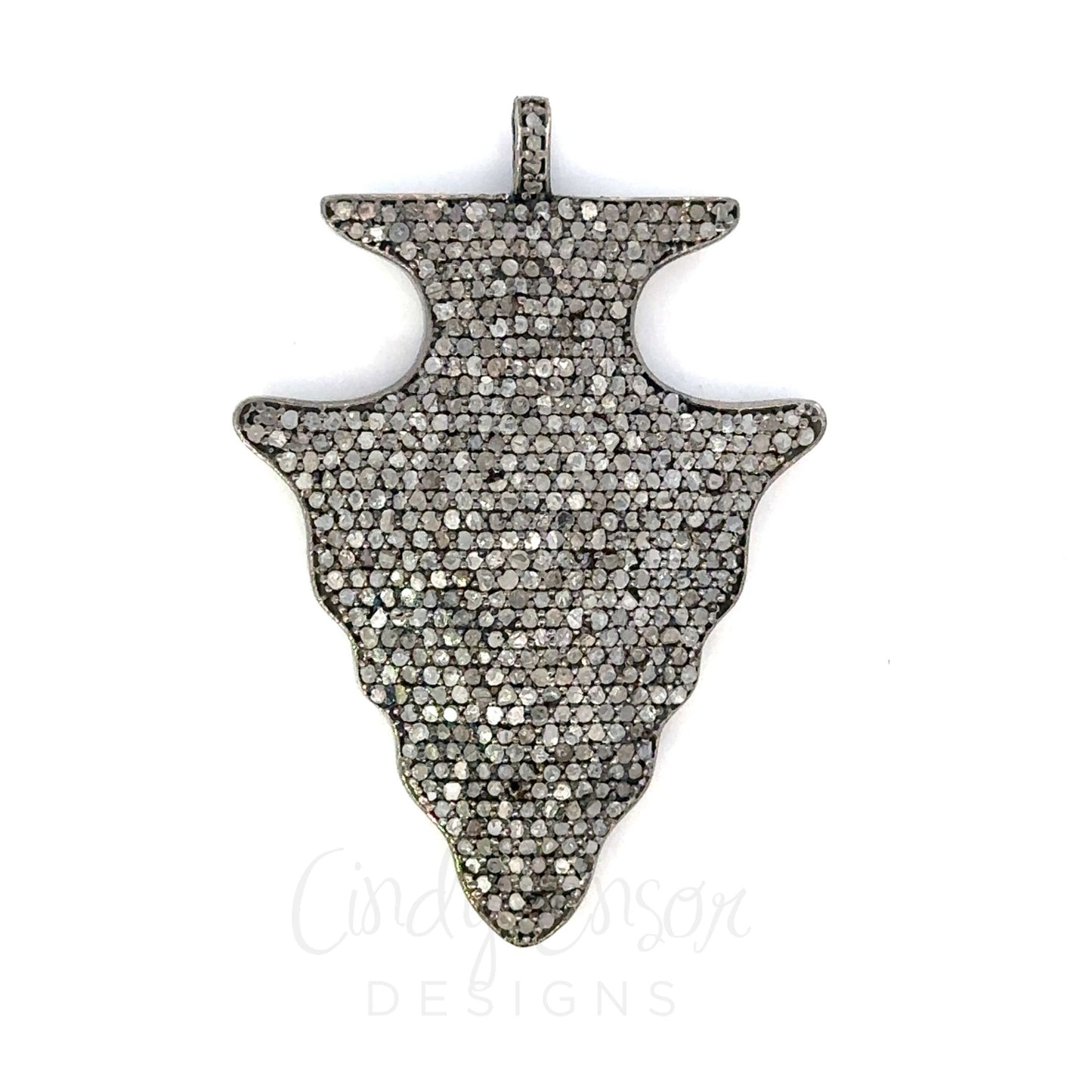 Pave Diamond Arrowhead Pendant