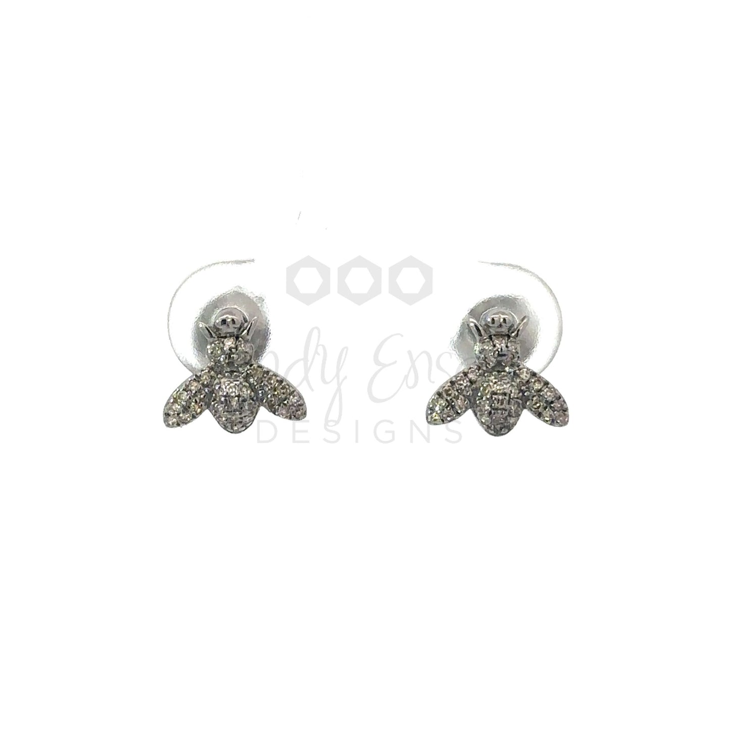 Pave Diamond Bee Stud Earring