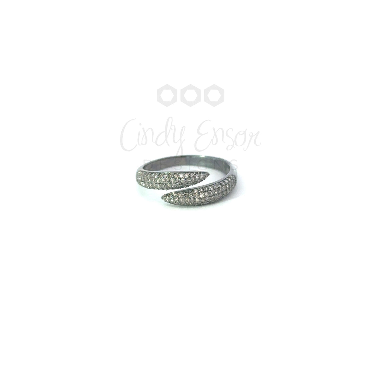 Overlapping Diamond Rings Pave Diamond Overlapping Ring – Cindy Ensor Designs