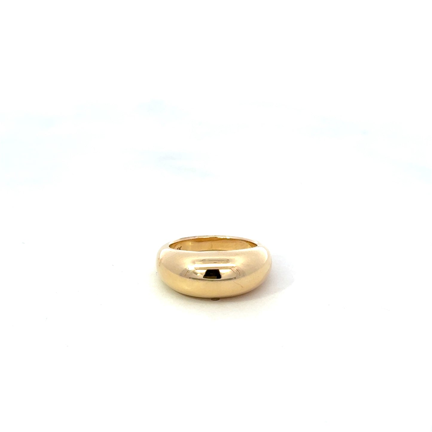 Yellow Gold Dome Pinky Ring