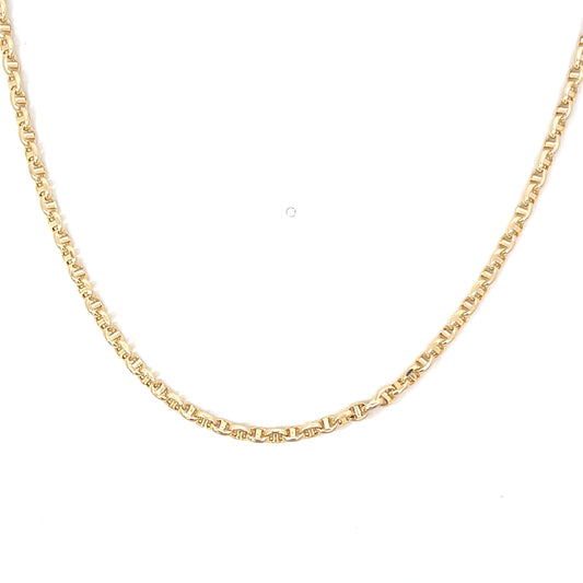 Yellow Gold 3mm Anchor Chain