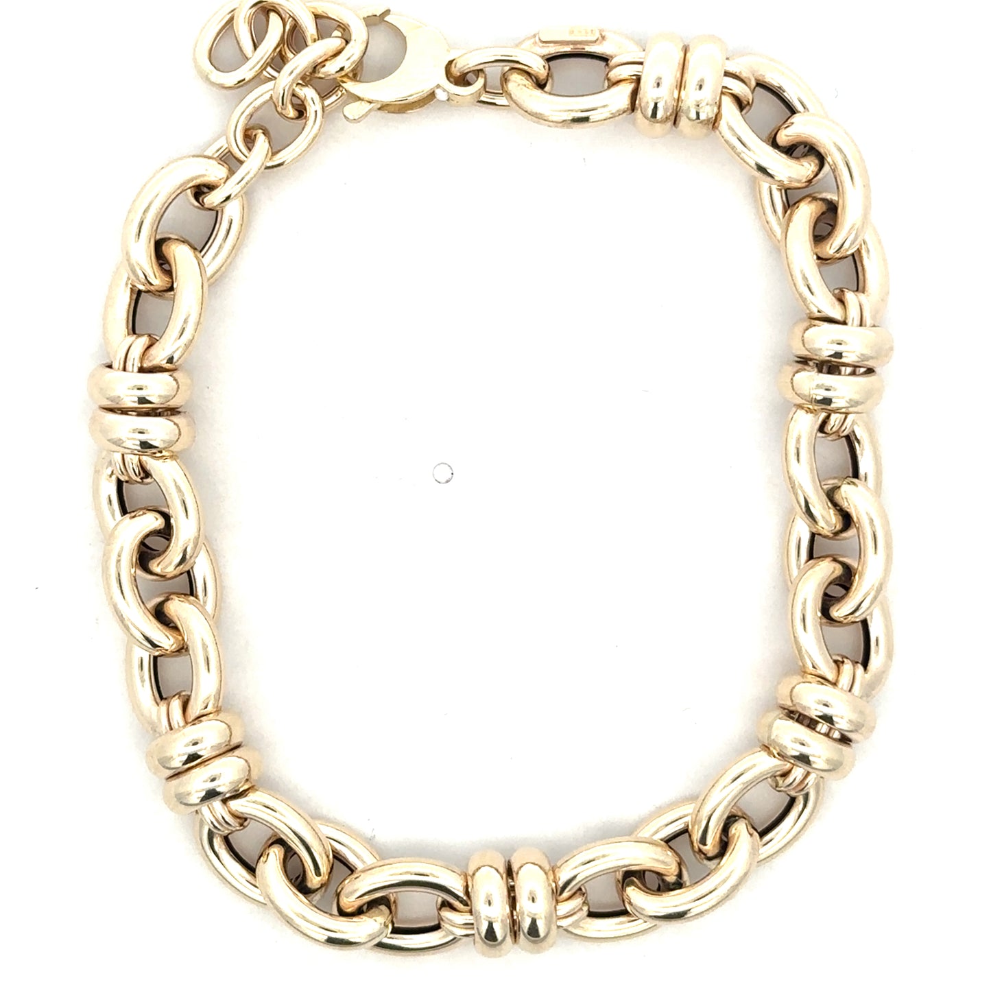 Yellow Gold Hollow Knot Link Bracelet