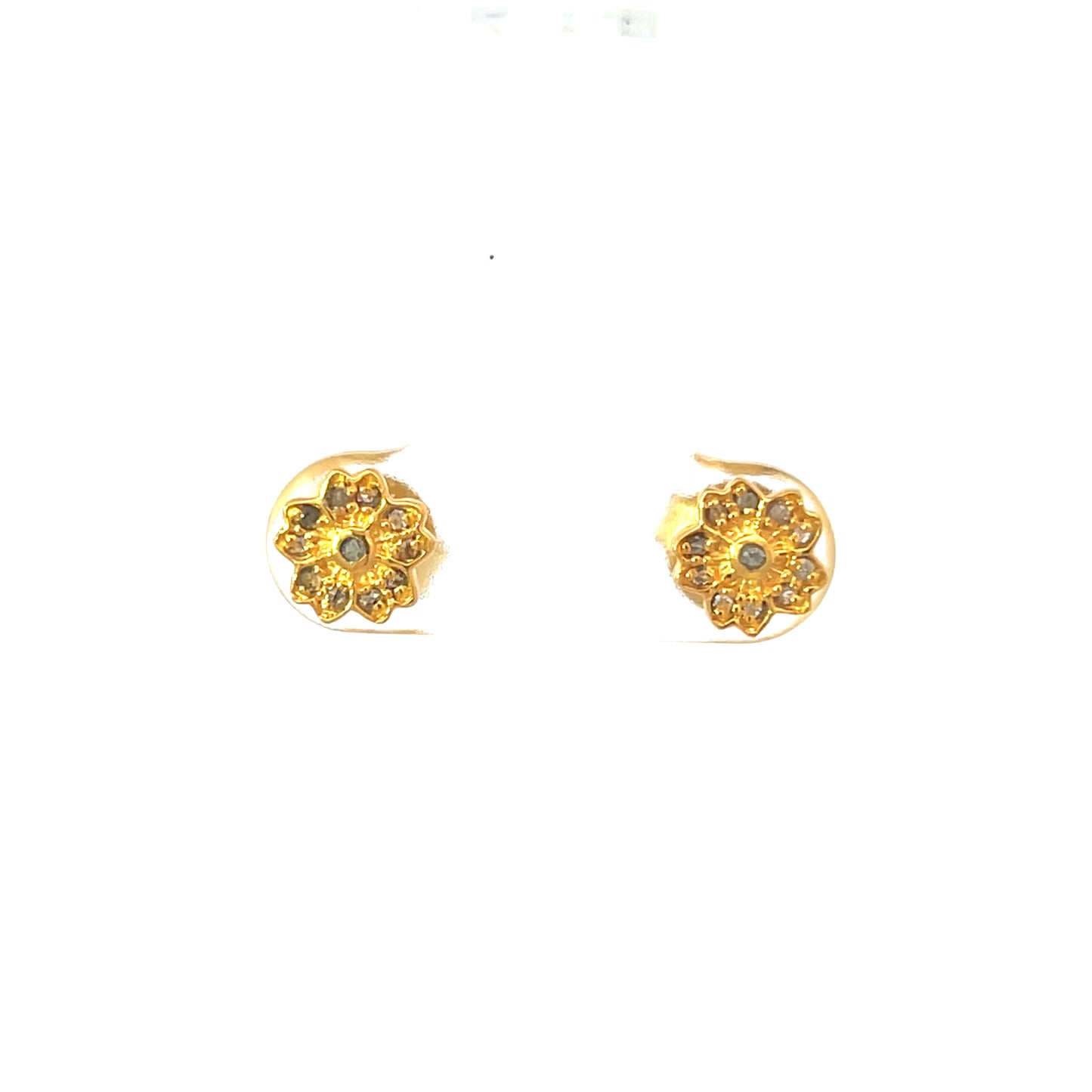 Vermeil & Sterling Lotus Flower Earrings