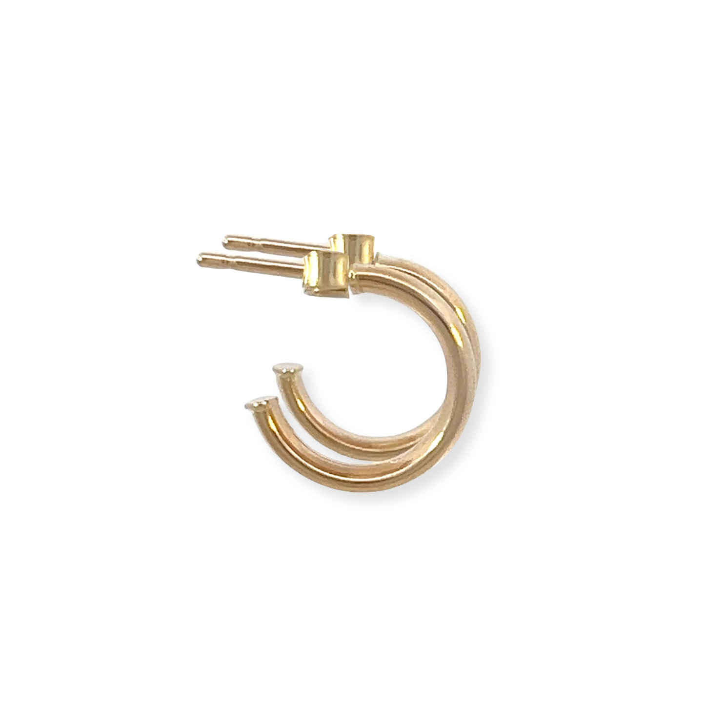 Plain Mini Gold Hoop Earring