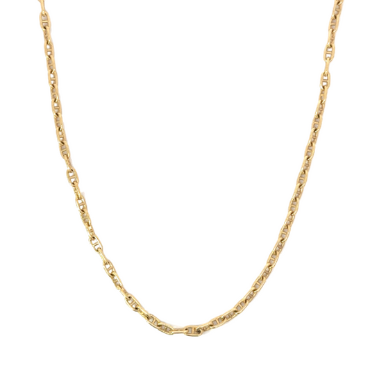 Yellow Gold Bottle Cap Chain Necklace